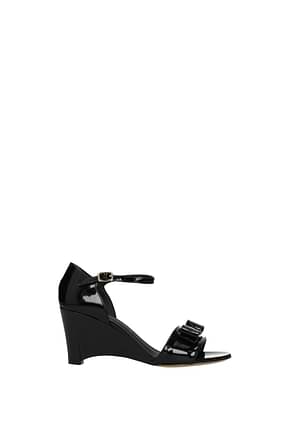 Salvatore Ferragamo Sandals grette Women Patent Leather Black