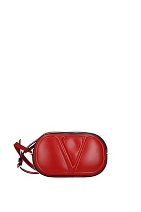 Valentino Garavani Crossbody Bag vlogo Women Leather Red Crimson