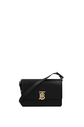 Burberry Crossbody Bag Women Leather Black