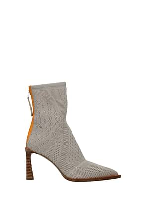 Fendi Ankle boots Women Fabric  Gray