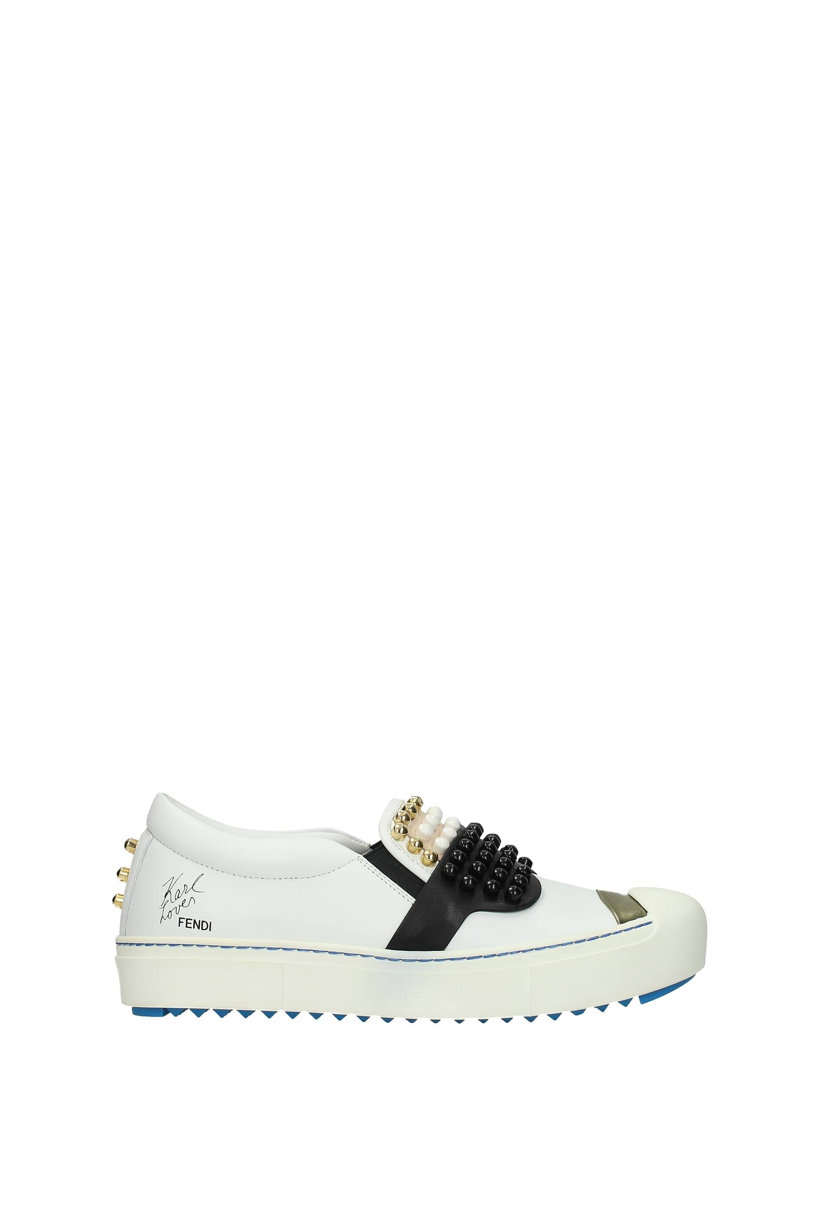 fendi women's leather sneakers