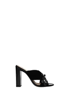 Fendi Sandals Women Velvet Black