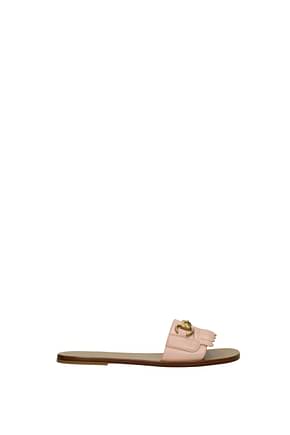 Gucci Slippers and clogs Women Leather Pink