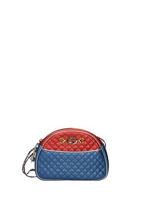 Gucci Crossbody Bag Women Leather Blue Red