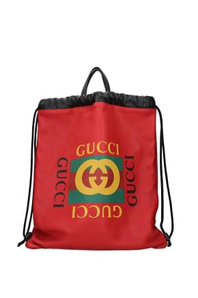 Gucci Backpack and bumbags Men Leather Red