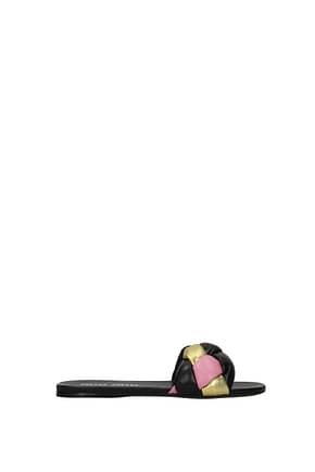 Miu Miu Slippers and clogs Women Leather Multicolor