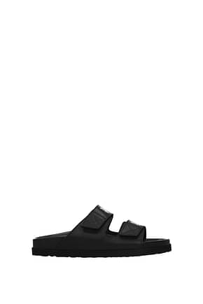 Palm Angels Slippers and clogs Women Leather Black