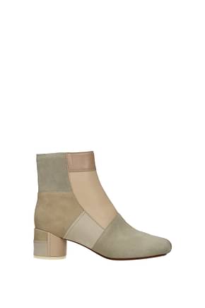 Maison Margiela Ankle boots Women Leather Pink Nude Pink