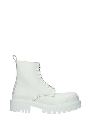 Balenciaga Ankle boots Women Leather White