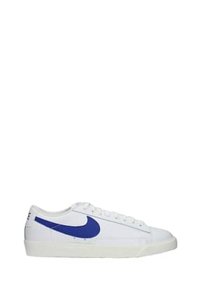 Nike Sneakers blazer Homme Cuir Blanc Bleu
