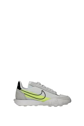 Nike Sneakers waffle racer Women Fabric  White Fluo Yellow