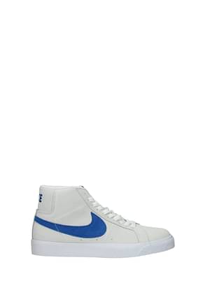 Nike Sneakers sb zoom blazer mid Uomo Camoscio Grigio Blu Royal