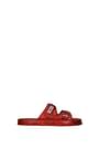 GCDS Slippers and clogs Women Rubber Red