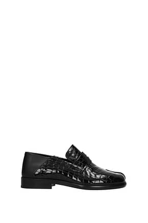 Maison Margiela Loafers Men Patent Leather Black