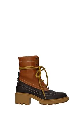 Chloé Ankle boots Women Leather Brown