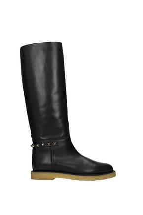 Valentino Garavani Boots Women Leather Black