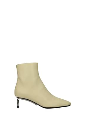 Off-White Ankle boots Women Leather Beige