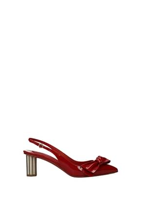 Salvatore Ferragamo Sandals aulla Women Patent Leather Red