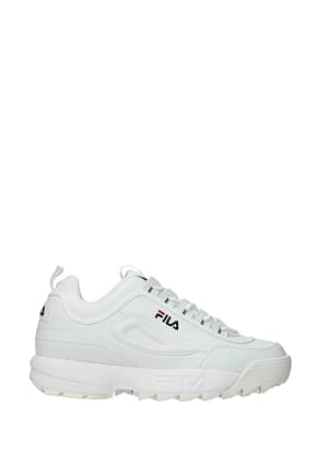 Fila Sneakers disruptor low Uomo Eco Pelle Bianco Bianco