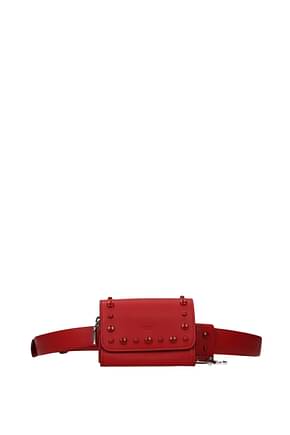 Tod's Wallets Women Leather Red Chili Pepper