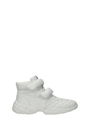 Miu Miu Sneakers Femme Cuir Blanc
