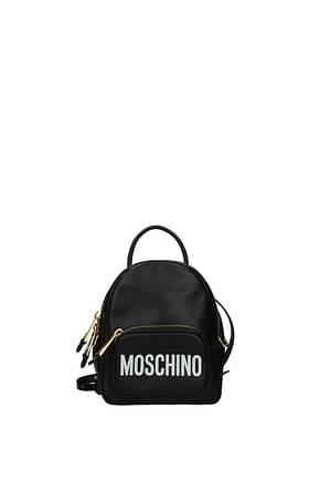 Moschino 背包和腰包 女士 皮革 黑色