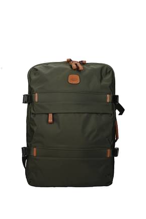 Bric's Backpack and bumbags Men Fabric  Green Olive