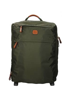 Bric's Wheeled Luggages 35l Men Polyamide Green Olive