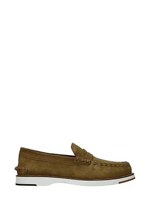 Tod's Loafers Men Suede Brown