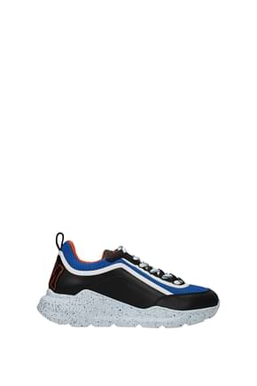 MSGM Sneakers Donna Tessuto Nero Blu