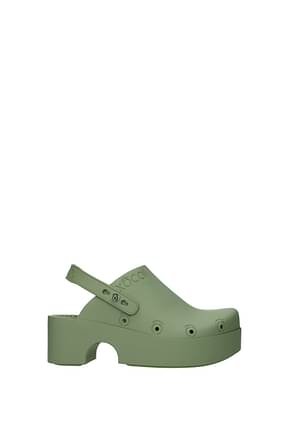 Xocoi Flip-Flops und Holzschuhe Damen Polyurethan Grün Militärischen Grün