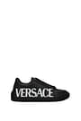 Versace Sneakers Women Leather Black White