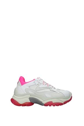 Ash Sneakers addict Women Leather White Fluo Pink