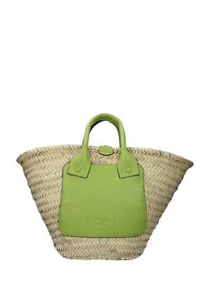 I eo f Handbags Women Straw Beige Green