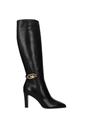 Celine Boots Women Leather Black