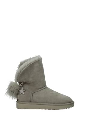 UGG Ankle boots Women Suede Gray Light Grey