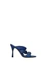 Manolo Blahnik Sandals gyrica Women Leather Blue Electric Blue