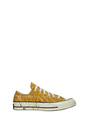 Converse Sneakers Homme Tissu Jaune Moutarde