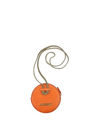 Jacquemus Coin Purses Women Leather Orange