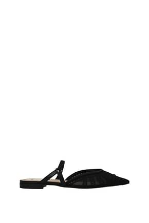 Fendi Sandals Women Fabric  Black