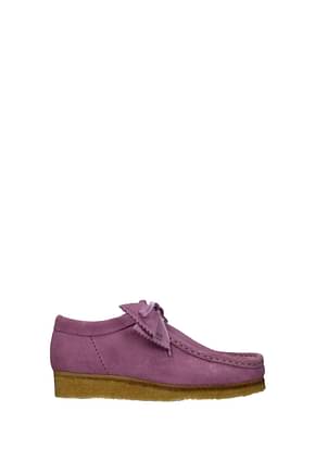 Palm Angels Loafers clarks Men Suede Pink Lilac