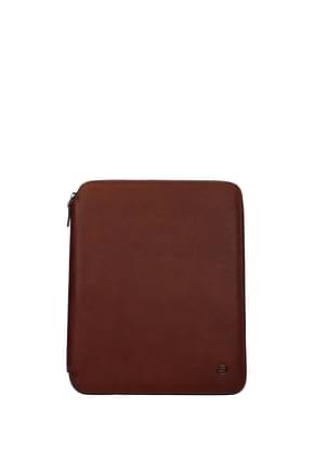 Piquadro Gift ideas A4 notepad holder Men Leather Brown Leather