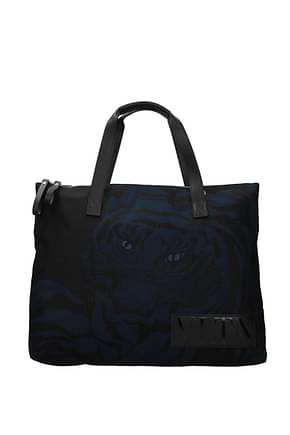 Valentino Garavani Handbags Men Fabric  Black Blue