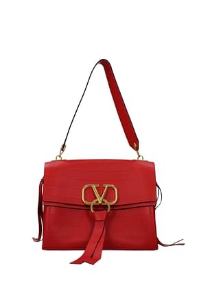 Valentino Garavani Shoulder bags Women Leather Red Bright Red