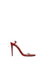 Valentino Garavani Sandals Women PVC Transparent Red