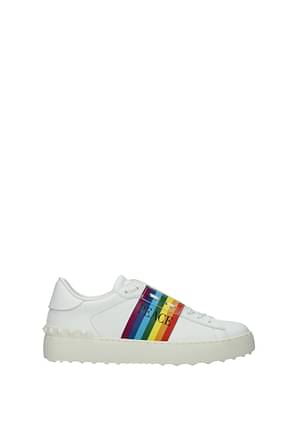 Valentino Garavani Sneakers Donna Pelle Bianco Multicolore