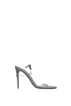 Valentino Garavani Sandals Women PVC Transparent Silver