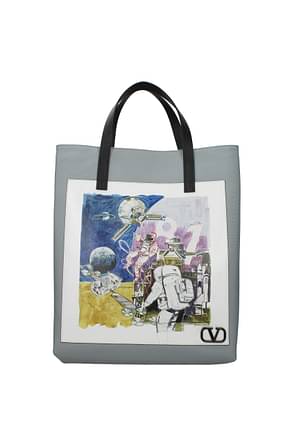 Valentino Garavani Handbags Men Fabric  Gray Multicolor