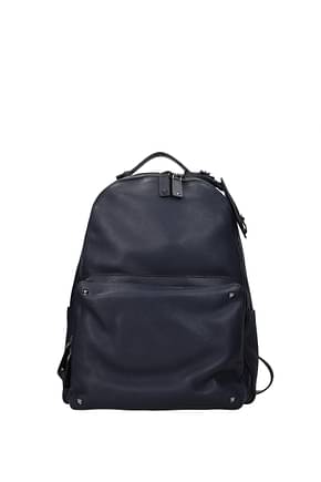 Valentino Garavani Backpack and bumbags Men Leather Blue