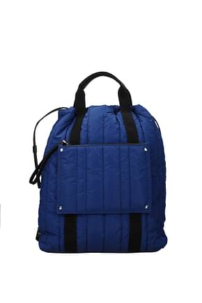 Valentino Garavani Backpack and bumbags Men Fabric  Blue